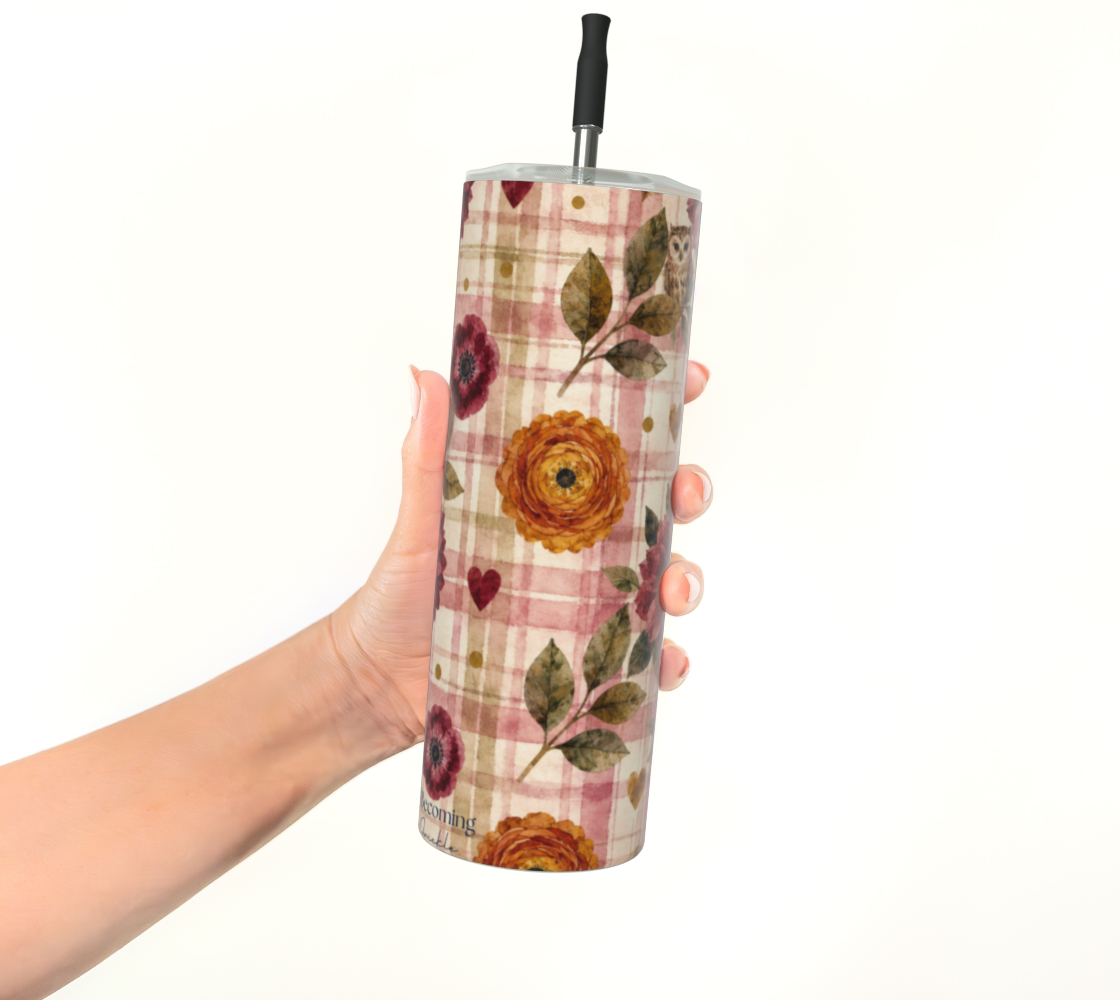 Whimsically Wise Stainless Steel Tumbler